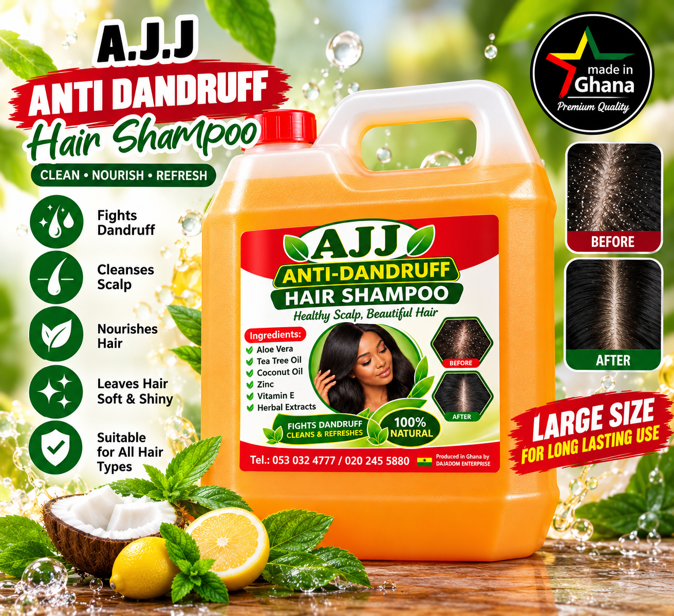 AJJ Anti-Dandruff Shampoo ad campaign